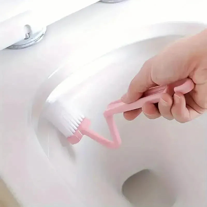 Curved Handle Function Cleaning Toilet Gap Brush - A-1 Thread Vault
