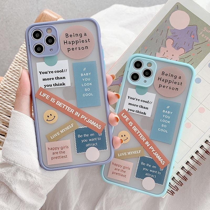 Cute Label Words iPhone Case - A-1 Thread Vault