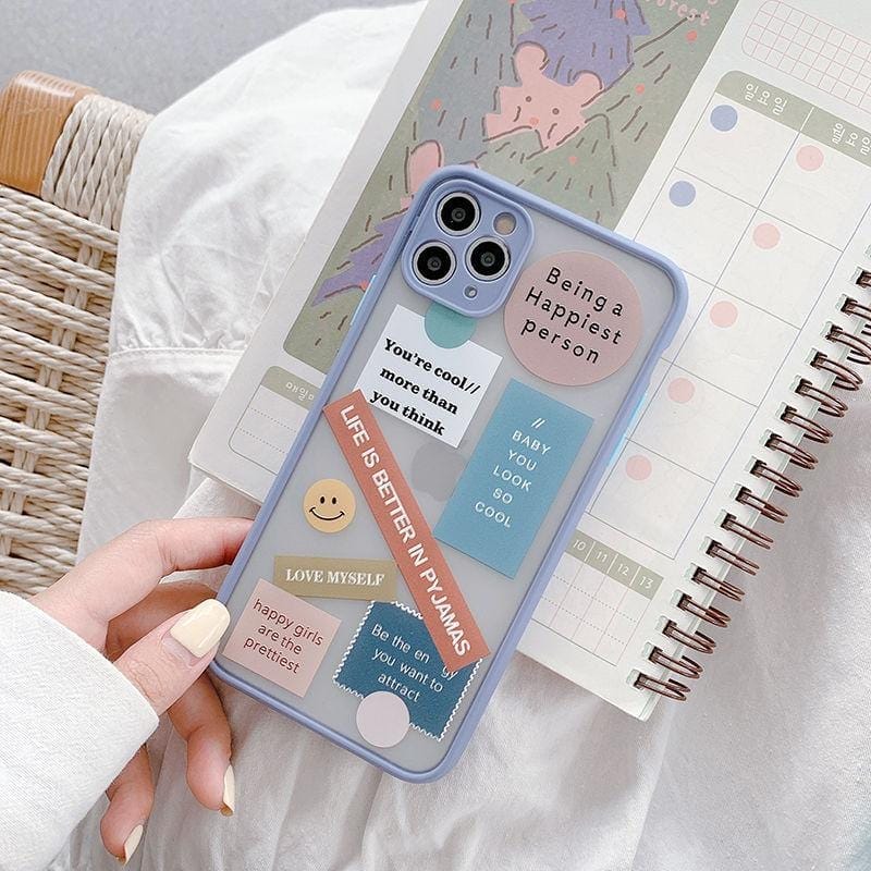 Cute Label Words iPhone Case - A-1 Thread Vault