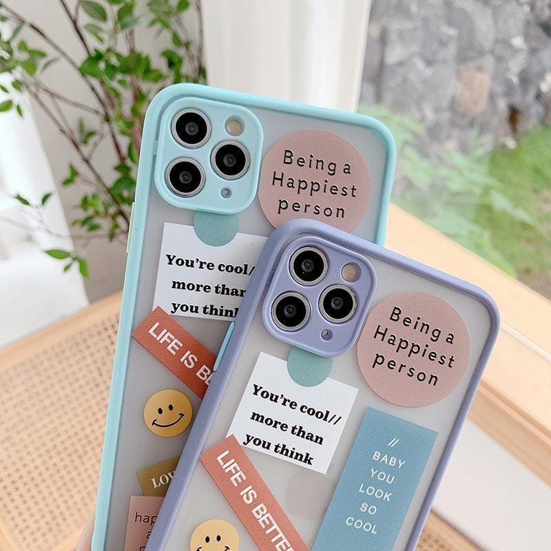 Cute Label Words iPhone Case - A-1 Thread Vault