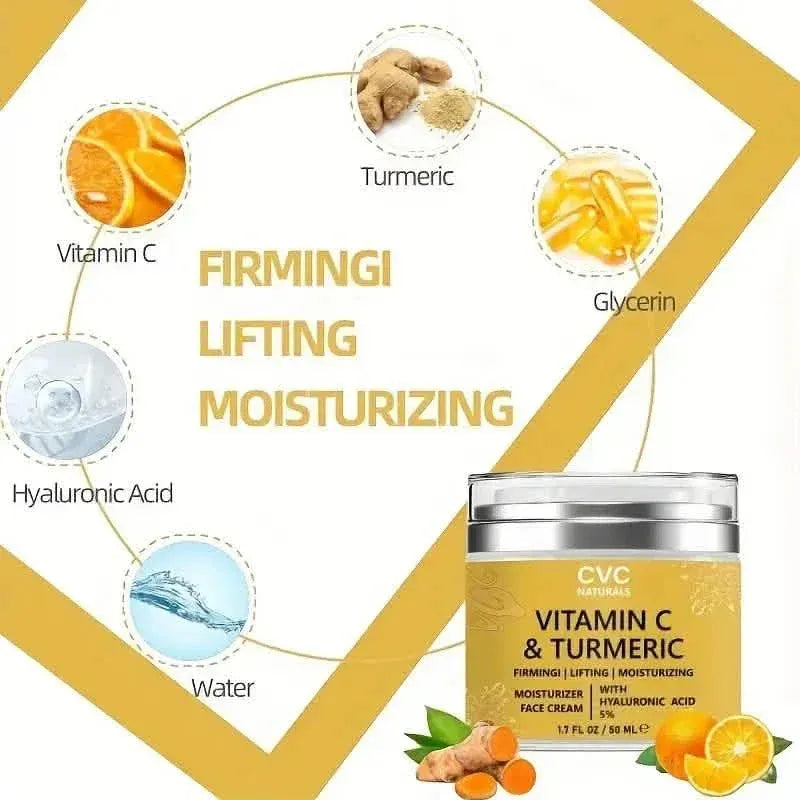 CVC Naturals Turmeric-Collagen Cream - Deeply Hydrating and Nourishing - A-1 Thread Vault