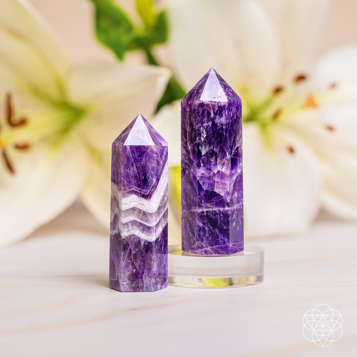 Cycle Breaker - Chevron Amethyst Point of Transformation - A-1 Thread Vault