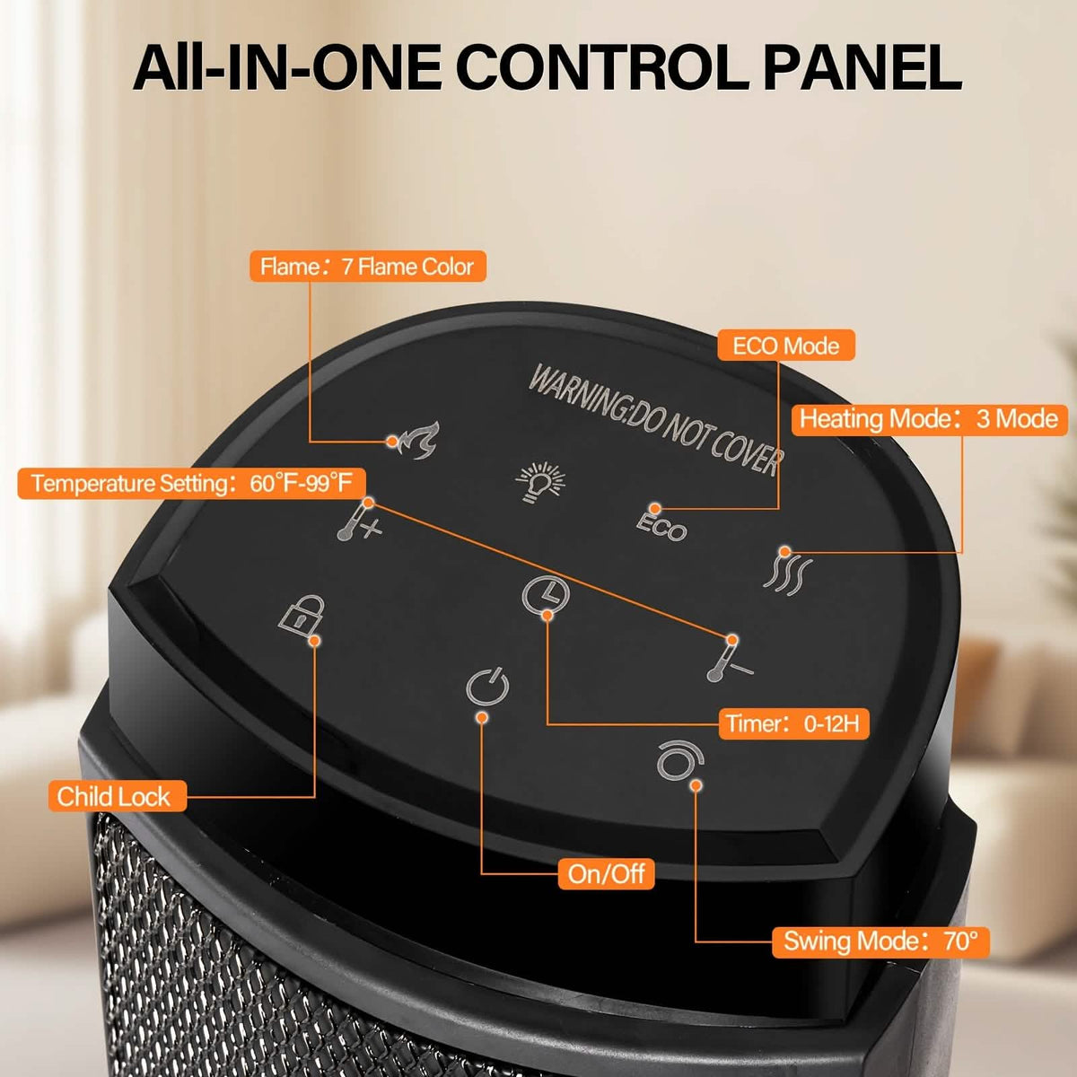 Portable Electric Space Heater with Remote & Thermostat - A-1 Thread Vault