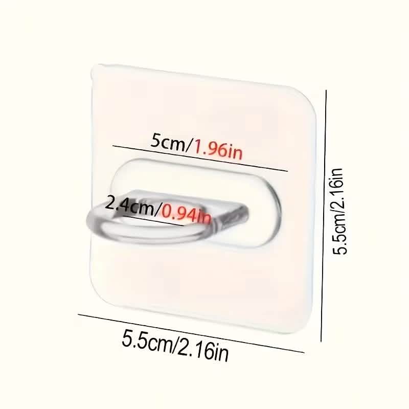 4-Pack Clear Adhesive Utility Hooks - A-1 Thread Vault
