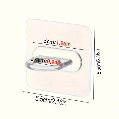 4-Pack Clear Adhesive Utility Hooks - A-1 Thread Vault
