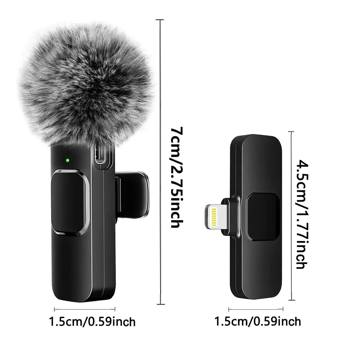 Dabfavshop Mini Mic for Recording with Windshield Muff - A-1 Thread Vault