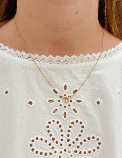 Dainty Bow Necklace - A-1 Thread Vault