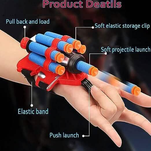 Dart Spider Gloves Web Shooter Toy Set - A-1 Thread Vault