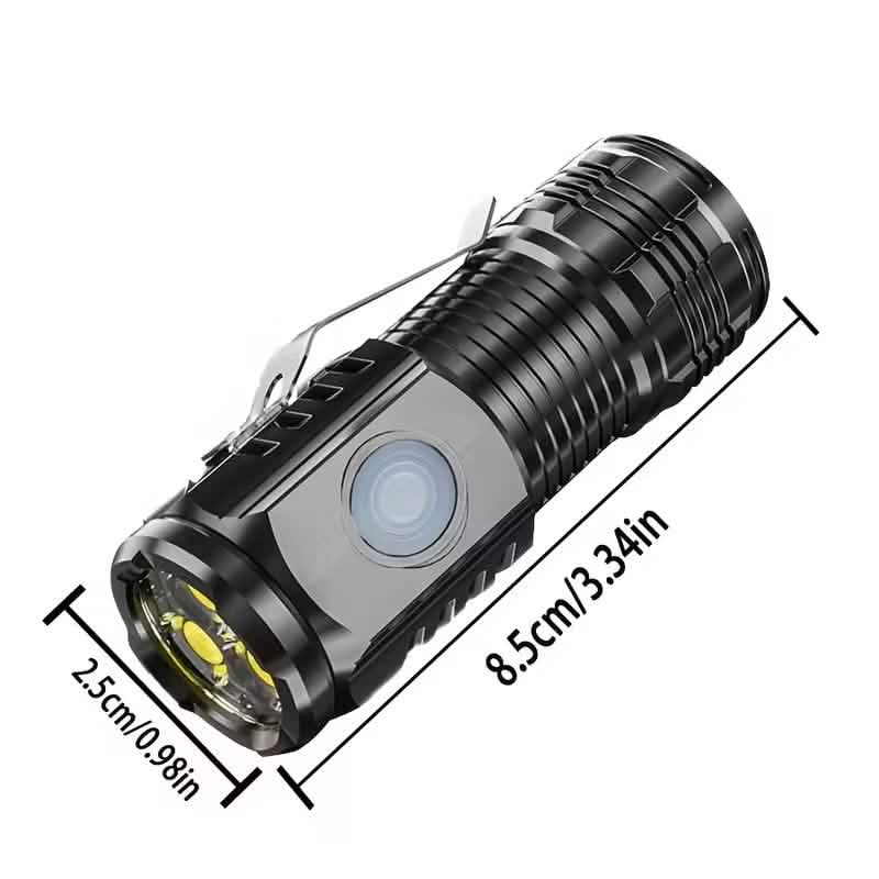 2-Pack: USB Rechargeable Mini LED Tactical Flashlight - A-1 Thread Vault
