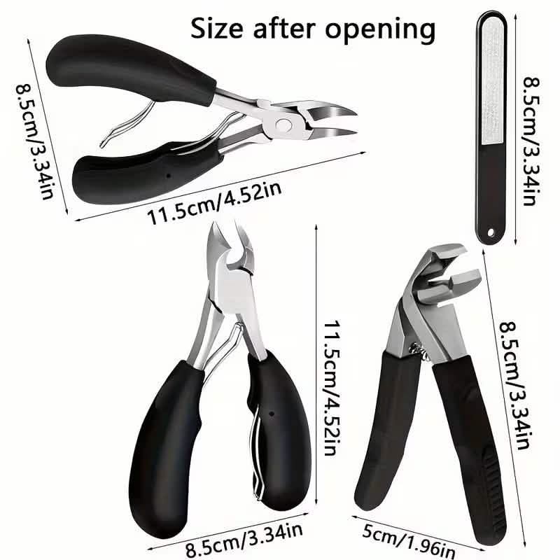 4-Piece Elderly-Friendly Toenail Clipper Set - A-1 Thread Vault