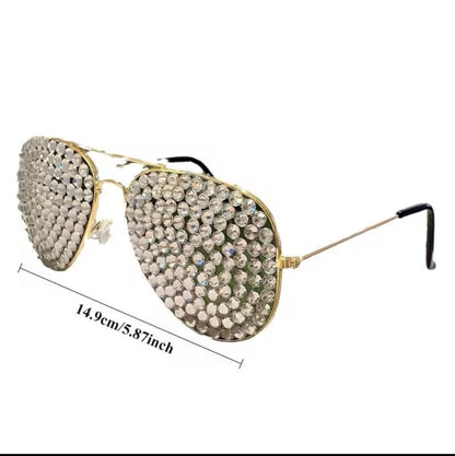 Decorative Crystal Sunglasses - A-1 Thread Vault