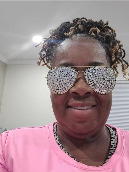 Decorative Crystal Sunglasses - A-1 Thread Vault