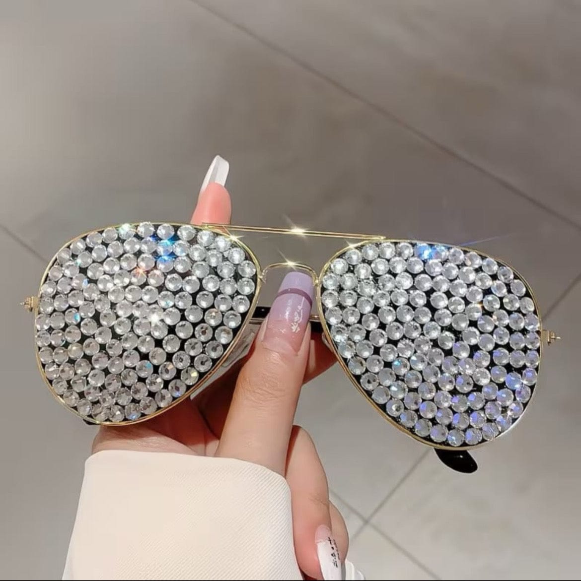 Decorative Crystal Sunglasses - A-1 Thread Vault