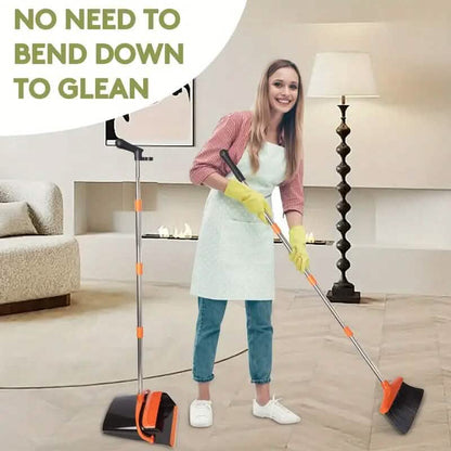 Deluxe Stand Up Broom and Dustpan Set - A-1 Thread Vault