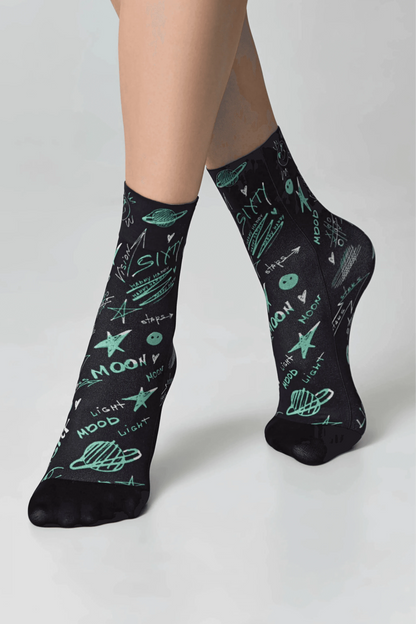 Dense Socks Conte Fantasy 913 - Moon Pattern - A-1 Thread Vault