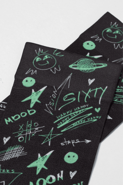Dense Socks Conte Fantasy 913 - Moon Pattern - A-1 Thread Vault