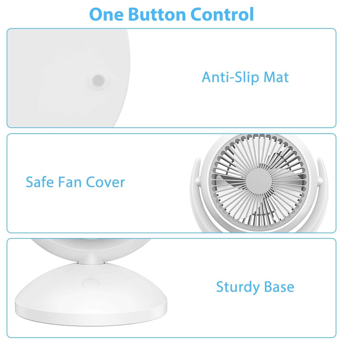 Desk Air Circulator Fan 4 Speed Adjustment - A-1 Thread Vault