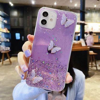 Diamond Butterfly Glitter Bling Samsung Case - A-1 Thread Vault