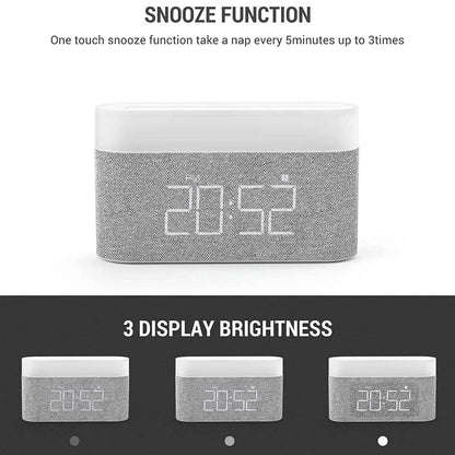 Digital Alarm Clock with Wireless Charging - A-1 Thread Vault