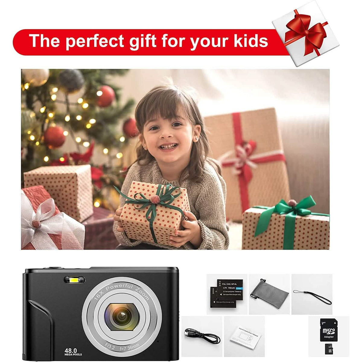 Digital Baby Camera 1080P 48MP with 32GB SD Card - A-1 Thread Vault