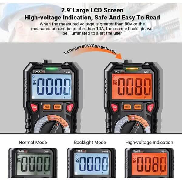 Digital Multimeter TRMS 6000 Counts - A-1 Thread Vault