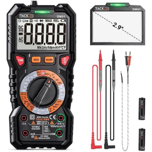 Digital Multimeter TRMS 6000 Counts - A-1 Thread Vault