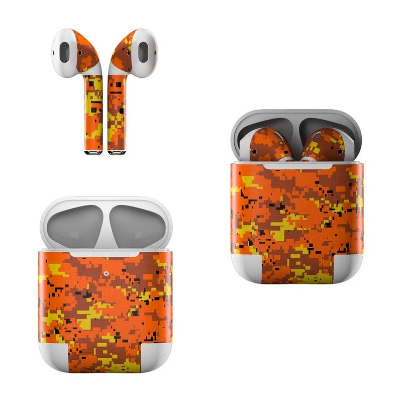 Digital Orange Camo - Apple AirPods Skin - A-1 Thread Vault
