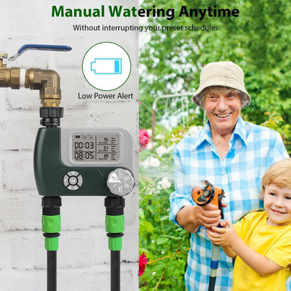 Digital Programmable Sprinkler Timer with 2 Outlet Zones - A-1 Thread Vault