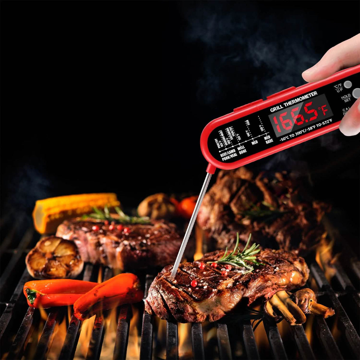 Digital Thermometer BBQ Meat Food Cooking Temperature Tester - A-1 Thread Vault