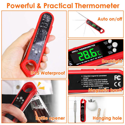 Digital Thermometer BBQ Meat Food Cooking Temperature Tester - A-1 Thread Vault