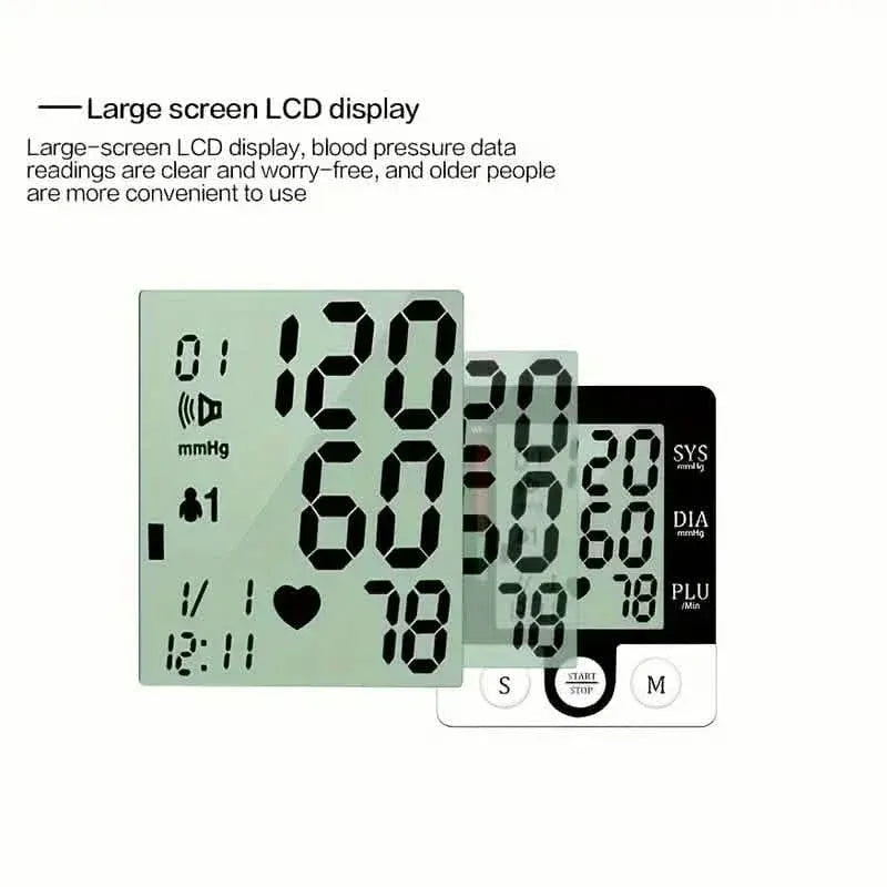 Digital Wrist Blood Pressure Monitor for Adults - Voice-Activated, Heart Rate & Adjustable Cuff - A-1 Thread Vault