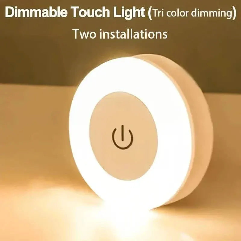Dimmable Touch Sensor Wall Night Light, 3 Color Modes (White, Warm, Cool) - A-1 Thread Vault