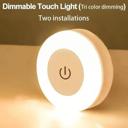 Dimmable Touch Sensor Wall Night Light, 3 Color Modes (White, Warm, Cool) - A-1 Thread Vault