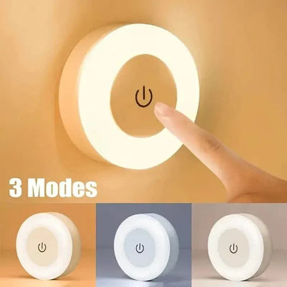 Dimmable Touch Sensor Wall Night Light, 3 Color Modes (White, Warm, Cool) - A-1 Thread Vault