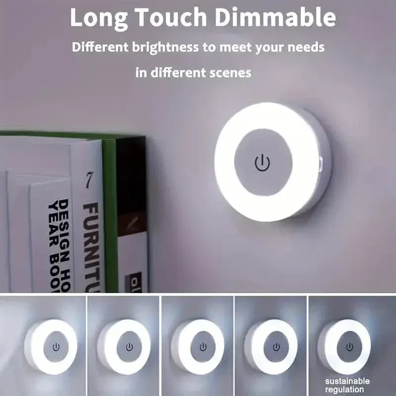 Dimmable Touch Sensor Wall Night Light, 3 Color Modes (White, Warm, Cool) - A-1 Thread Vault
