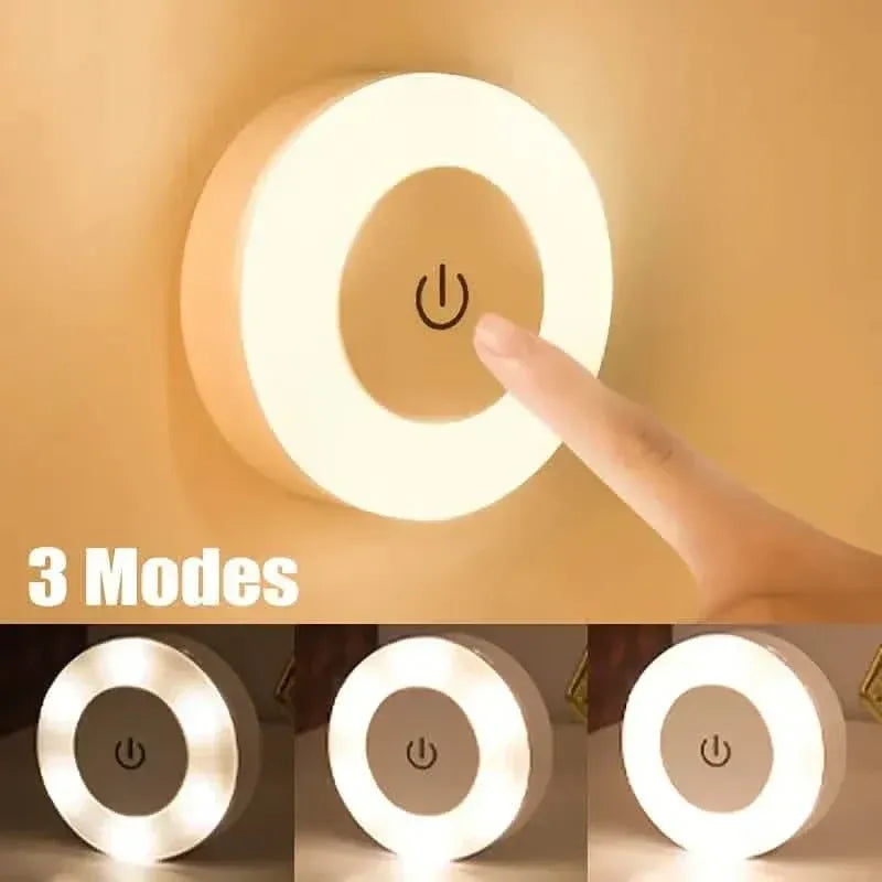 Dimmable Touch Sensor Wall Night Light, 3 Color Modes (White, Warm, Cool) - A-1 Thread Vault