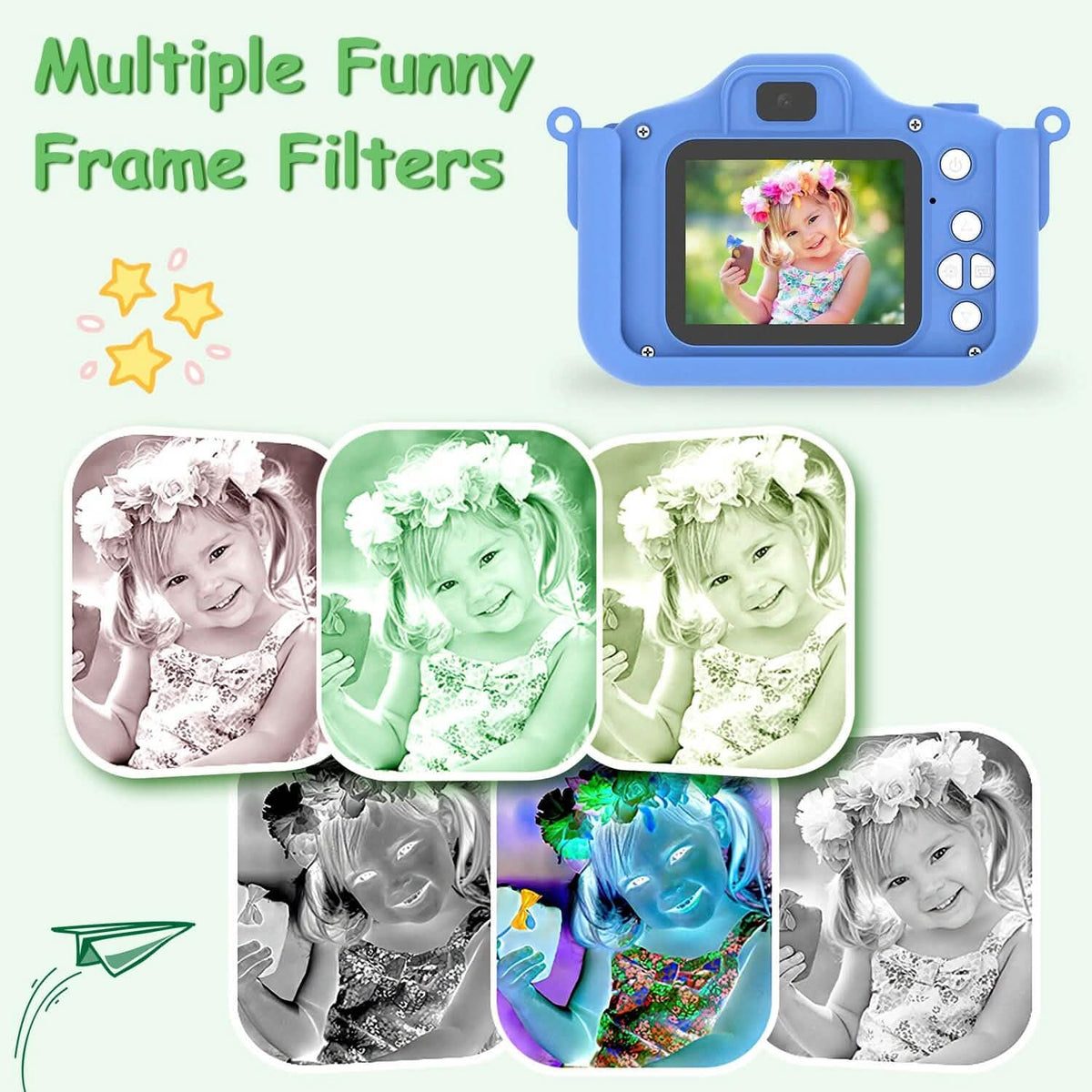 Dinosaur Kids Selfie 48MP 1080P HD Cartoon Digital Camera - A-1 Thread Vault