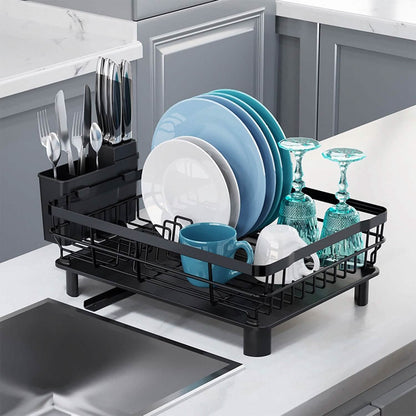 Dish Drying Rack Drain Board Utensil Holder Organizer - A-1 Thread Vault