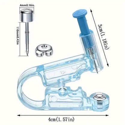 Disposable Safety Crystal Earring Piercer Machine with Stud - A-1 Thread Vault