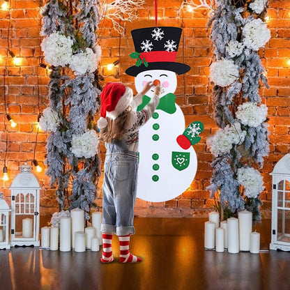 DIY Felt Christmas Hanging Decorations Kits with 54 Piece Detachable Ornaments - A-1 Thread Vault