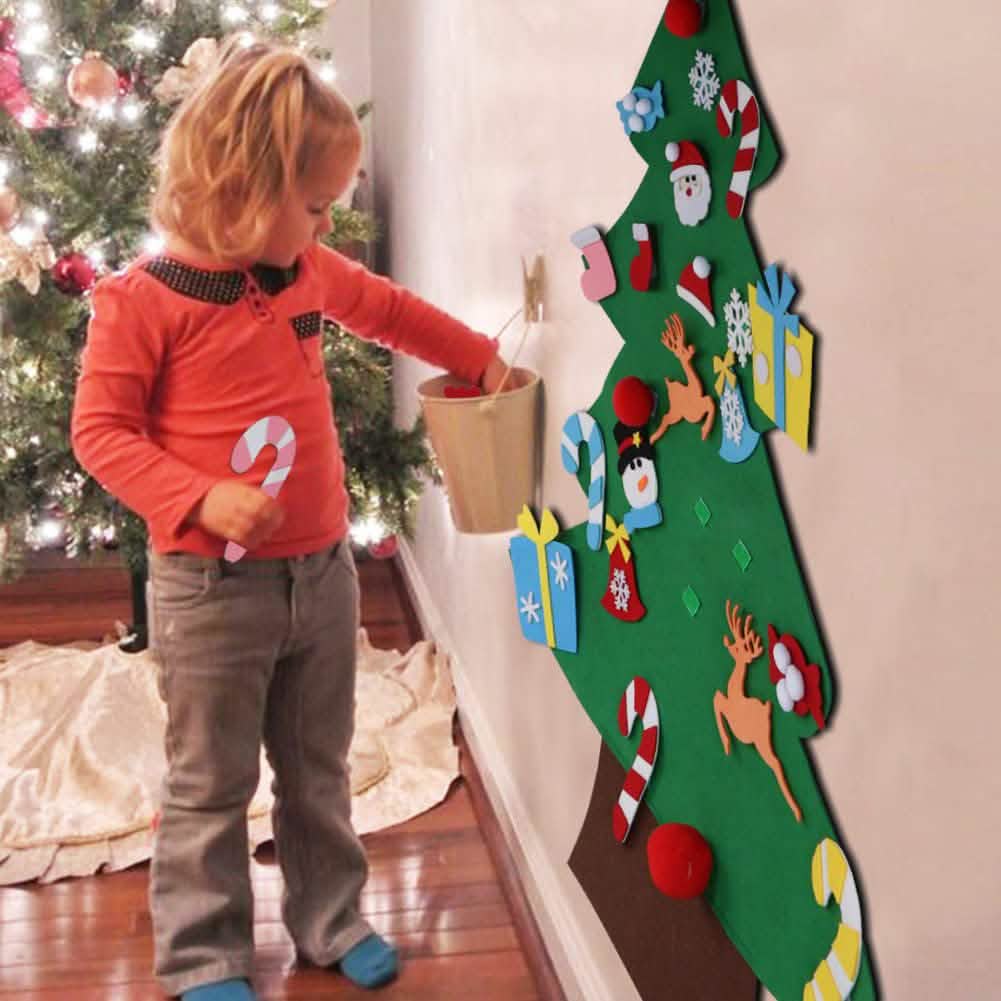 DIY Felt Christmas Tree Set with Ornaments - A-1 Thread Vault