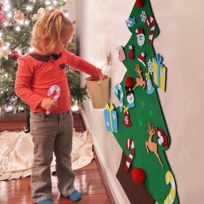 DIY Felt Christmas Tree Set with Ornaments - A-1 Thread Vault