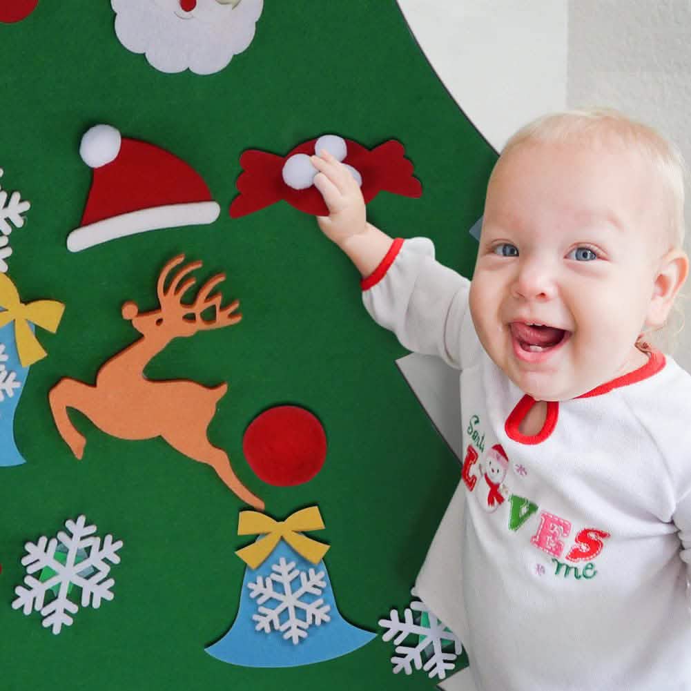 DIY Felt Christmas Tree Set with Ornaments - A-1 Thread Vault