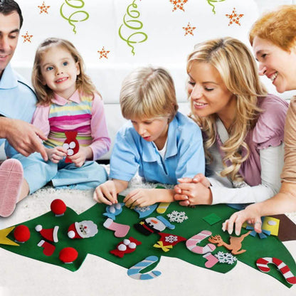 DIY Felt Christmas Tree Set with Ornaments - A-1 Thread Vault
