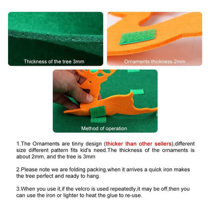DIY Felt Christmas Tree Set with Ornaments - A-1 Thread Vault