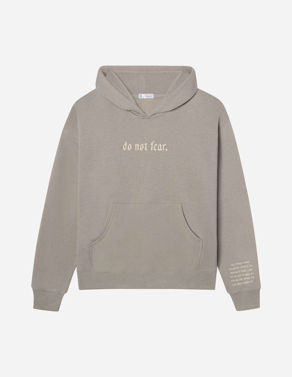 Do Not Fear Grey Unisex Hoodie - A-1 Thread Vault