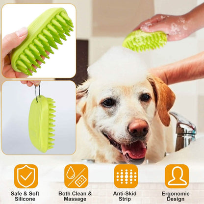 Dog Bath Brush Anti-Skid Pet Grooming Shower Silicone Massage Comb - A-1 Thread Vault