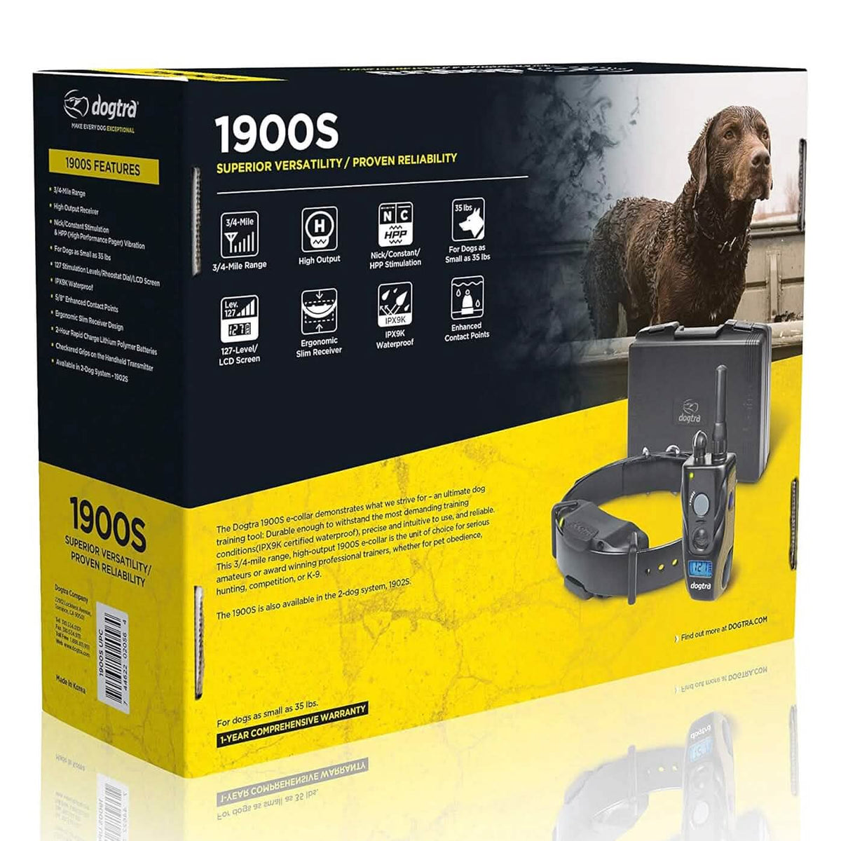 Dogtra 1900S Remote Training E-Collar (Refurbished) - A-1 Thread Vault