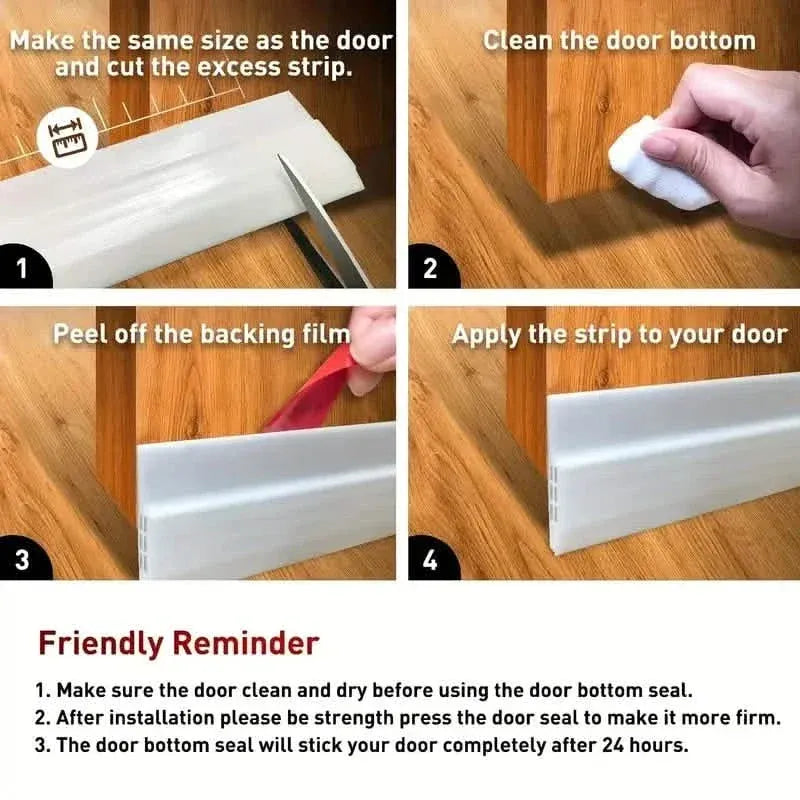 Door Draft Stopper Under Door Seal for Exterior/Interior Doors - A-1 Thread Vault