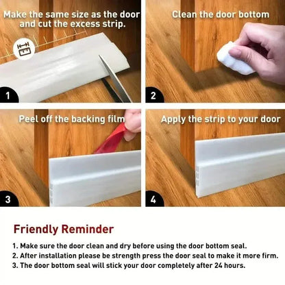 Door Draft Stopper Under Door Seal for Exterior/Interior Doors - A-1 Thread Vault